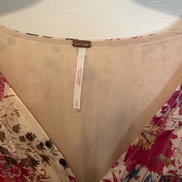 Free People “Closer to the Heart” Pink Floral Minidress - S - Picture 7 of 8